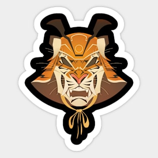 samurai tiger Sticker